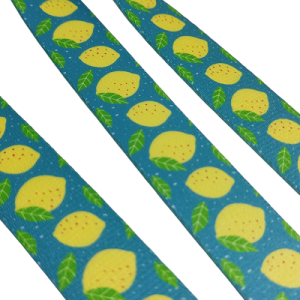 20 mm Recycled Baskılı Kolon Limon Desen  - Görsel 3