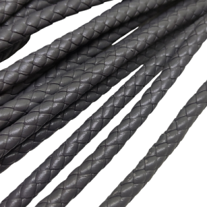 7 mm Suni Deri Tüp Örgü Gri Renk - Görsel 3