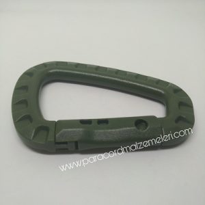 Kamp Malzemeleri Sert Plastik Karabina Haki Yeşil Renk - Görsel 4