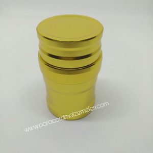 Kamp Malzemleri Mini Alkol Lamba Gold Renk - Görsel 7