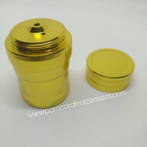 Kamp Malzemleri Mini Alkol Lamba Gold Renk - Görsel 6