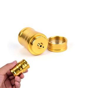 Kamp Malzemleri Mini Alkol Lamba Gold Renk - Görsel 5