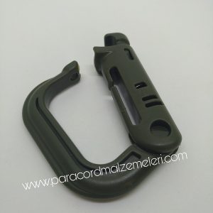 Kamp Malzemeleri Çanta Klips Askeri Yeşil Renk - Görsel 4