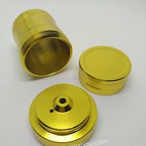 Kamp Malzemleri Mini Alkol Lamba Gold Renk - Görsel 4