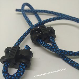 Paracord Bileklik Burgu Model Stopper Siyah Renk - Görsel 2