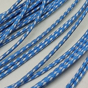 Kore İpi 1,5 mm Desenli Model Açık Mavi Beyaz Renk - Görsel 3