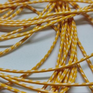 Kore İpi 1,5 mm Desenli Model Sarı Beyaz Renk - Görsel 3