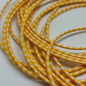 Kore İpi 1,5 mm Desenli Model Sarı Beyaz Renk - Görsel 2