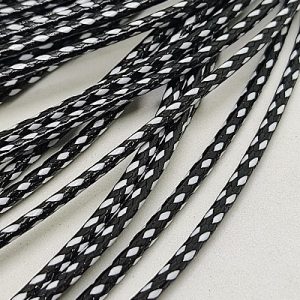Kore İpi 1,5 mm Desenli Model Siyah Beyaz Renk - Görsel 3