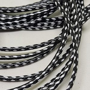Kore İpi 1,5 mm Desenli Model Siyah Beyaz Renk - Görsel 1