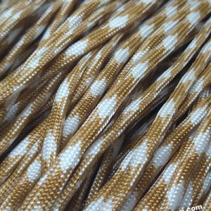 Paracord 550 İp, Paracord Paraşüt Bileklik İpi Açık Kahve Beyaz Renk - Görsel 3