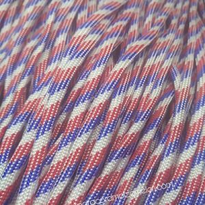 Paracord 550 İp, Paracord Paraşüt Bileklik İpi Beyaz Mavi Kırmızı Renk - Görsel 2