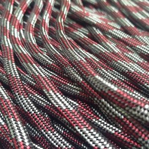 Paracord 550 İp, Paracord Paraşüt Bileklik İpi Bordo Gri Renk - Görsel 3