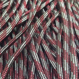 Paracord 550 İp, Paracord Paraşüt Bileklik İpi Bordo Gri Renk - Görsel 2