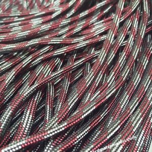 Paracord 550 İp, Paracord Paraşüt Bileklik İpi Bordo Gri Renk - Görsel 1