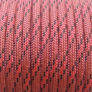 Paracord 550 İp, Paracord Paraşüt Bileklik İpi Bordo Renk Kırmızı Siyah Şeritli - Görsel 3