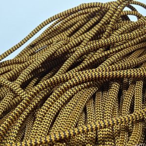 Paracord 550 İp, Paracord Paraşüt Bileklik İpi Fitilli Turuncu Siyah Renk - Görsel 2