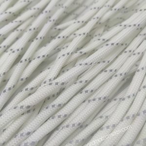 PARACORD 550 İP, PARAŞÜT BİLEKLİK İPİ BEYAZ RENK FOSFORLU VE REFREKTÖRLÜ İP - Görsel 2