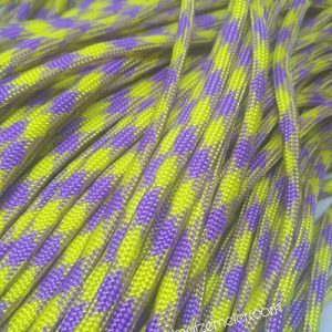 Paracord 550 İp, Paracord Paraşüt Bileklik İpi Mor Sarı Renk - Görsel 2