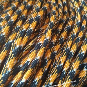 Paracord 550 İp, Paracord Paraşüt Bileklik İpi Turuncu Siyah Beyaz Renk - Görsel 1