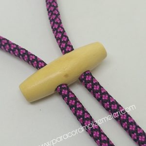 PARACORD BİLEKLİK AKSESUAR AHŞAP DÜĞME KLİPS - Görsel 1