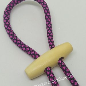 PARACORD BİLEKLİK AKSESUAR AHŞAP DÜĞME KLİPS - Görsel 4