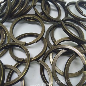 PARACORD ANAHTARLIK YÜZÜK HALKASI 30 mm ANTİK BRONZ RENK - Görsel 1