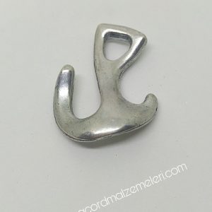 Paracord Aksesuar Antik Çapa Klips Gümüş Renk - Görsel 7