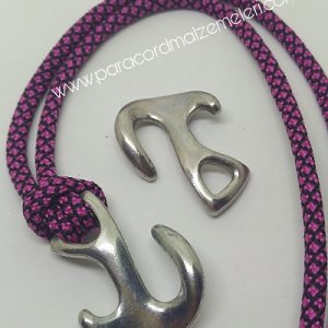 Paracord Aksesuar Antik Çapa Klips Gümüş Renk - Görsel 2