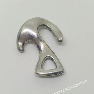 Paracord Aksesuar Antik Çapa Klips Gümüş Renk - Görsel 4