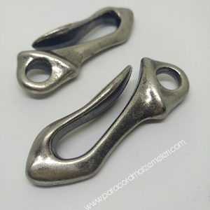 Paracord Aksesuar Antik Model Cüzdan ve Anahtarlık Askısı Gümüş Renk - Görsel 3