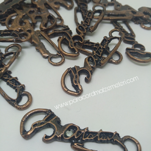 PARACORD AKSESUAR ATATÜRK İMZA İNCE MODEL BAKIR RENK - Görsel 3