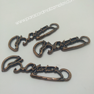 PARACORD AKSESUAR ATATÜRK İMZA İNCE MODEL BAKIR RENK - Görsel 1