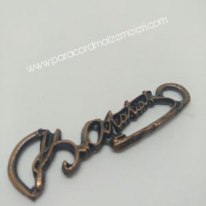 PARACORD AKSESUAR ATATÜRK İMZA İNCE MODEL BAKIR RENK - Görsel 2