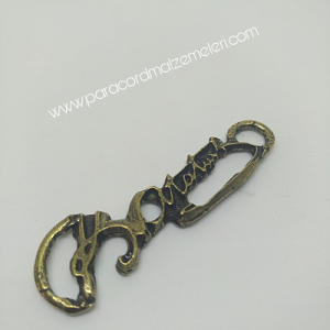 PARACORD AKSESUAR ATATÜRK İMZA İNCE MODEL BRONZ RENK - Görsel 2