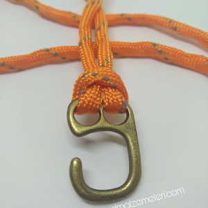 PARACORD BİLEKLİK AKSESUAR YATIK KELEPÇE KLİPS BRONZ RENK - Görsel 1