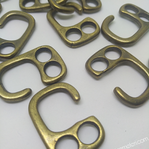 PARACORD BİLEKLİK AKSESUAR YATIK KELEPÇE KLİPS BRONZ RENK - Görsel 4