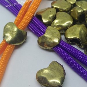 Paracord Aksesuar Kalp Desen Bronz Renk - Görsel 2