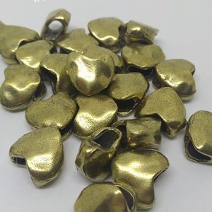 Paracord Aksesuar Kalp Desen Bronz Renk - Görsel 1