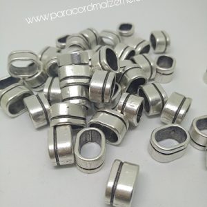 PARACORD AKSESUAR BONCUK YATIK ÇİZGİ MODEL GÜMÜŞ RENK - Görsel 3