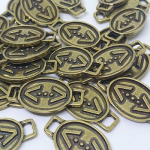 PARACORD AKSESUAR ÇUKUR SİMGESİ GENİŞ KULP - Görsel 4