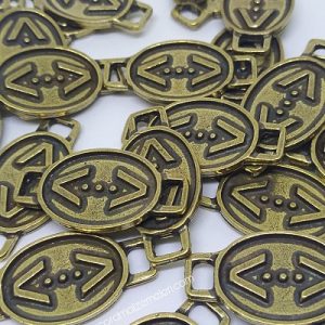 PARACORD AKSESUAR ÇUKUR SİMGESİ GENİŞ KULP - Görsel 1