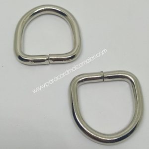 Paracord Aksesuar D Model Halka Gümüş Renk - Görsel 6