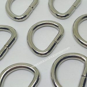 PARACORD AKSESUAR D MODEL KÜÇÜK BOY HALKA GÜMÜŞ RENK - Görsel 3