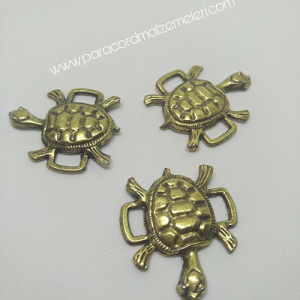 PARACORD AKSESUAR KAPLUMBAĞA MODEL BRONZ RENK - Görsel 1