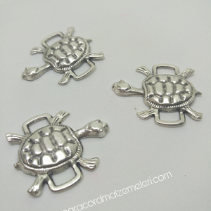 PARACORD AKSESUAR KAPLUMBAĞA MODEL GÜMÜŞ RENK - Görsel 6