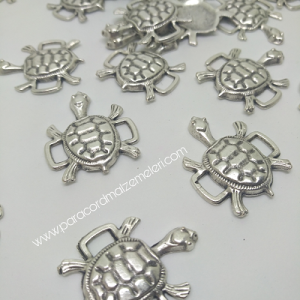 PARACORD AKSESUAR KAPLUMBAĞA MODEL GÜMÜŞ RENK - Görsel 5