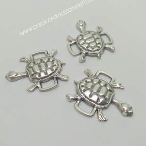 PARACORD AKSESUAR KAPLUMBAĞA MODEL GÜMÜŞ RENK - Görsel 1