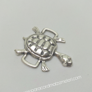 PARACORD AKSESUAR KAPLUMBAĞA MODEL GÜMÜŞ RENK - Görsel 4