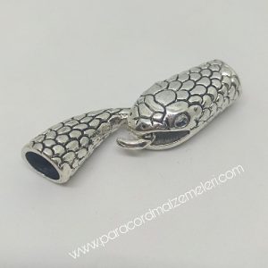 Paracord Aksesuar Klips Yılan Model A Gümüş Renk - Görsel 5